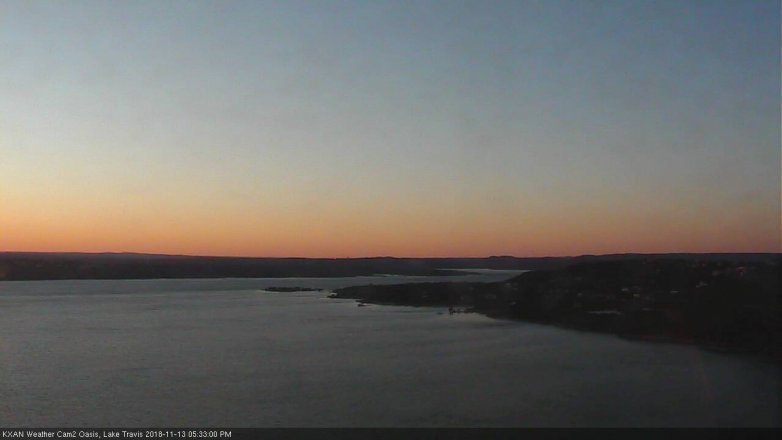 Lake Travis webcam, November 13, 2018 4:35 PM CT
