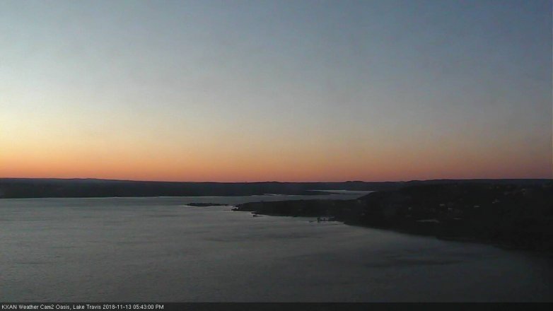 Lake Travis webcam, November 13, 2018 4:45 PM CT