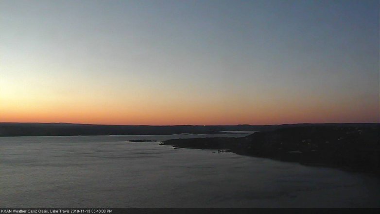 Lake Travis webcam, November 13, 2018 4:50 PM CT