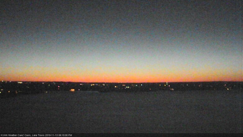 Lake Travis webcam, November 13, 2018 5:20 PM CT