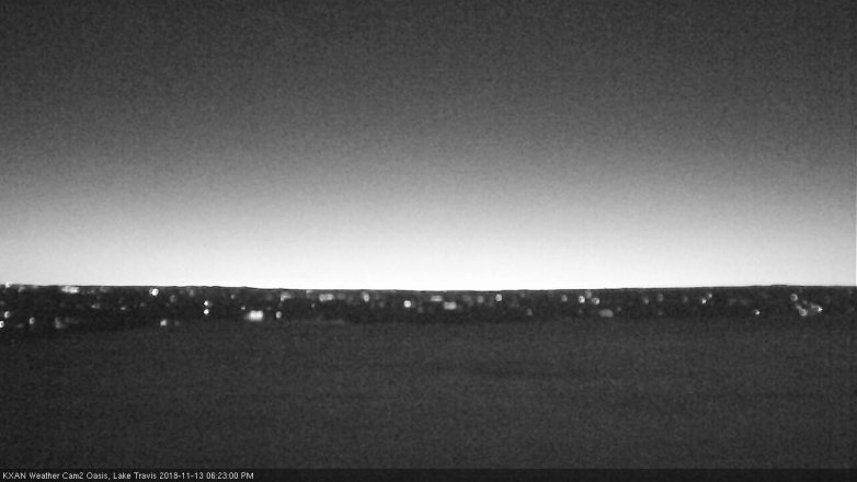 Lake Travis webcam, November 13, 2018 5:25 PM CT