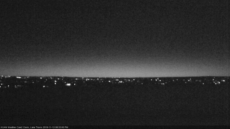 Lake Travis webcam, November 13, 2018 5:35 PM CT