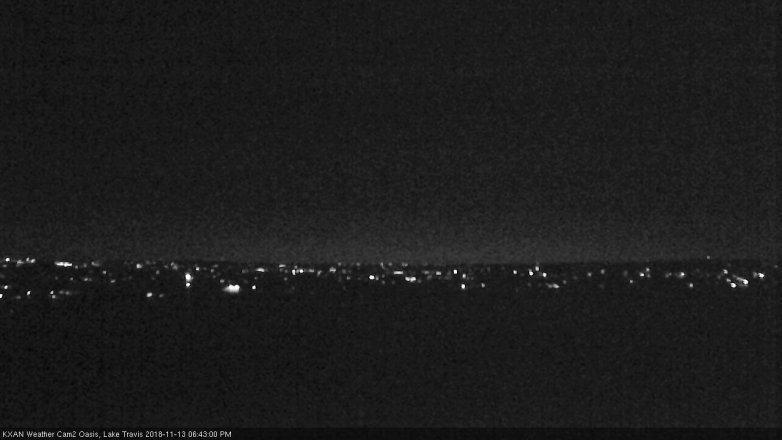 Lake Travis webcam, November 13, 2018 5:45 PM CT