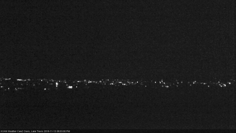 Lake Travis webcam, November 13, 2018 7:05 PM CT