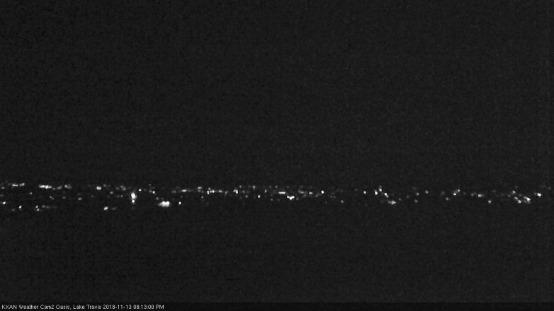 Lake Travis webcam, November 13, 2018 7:15 PM CT