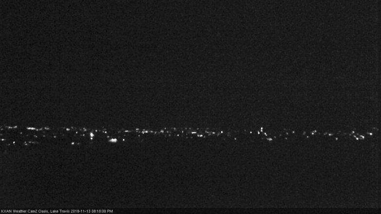 Lake Travis webcam, November 13, 2018 7:20 PM CT