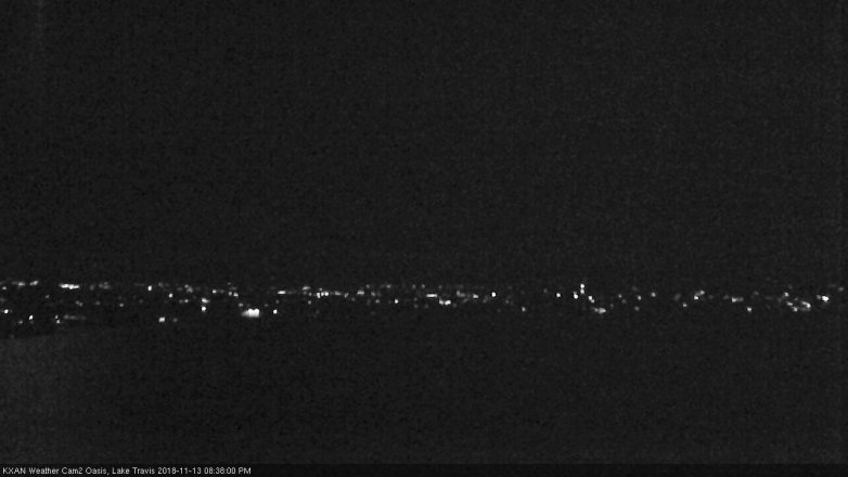 Lake Travis webcam, November 13, 2018 7:40 PM CT
