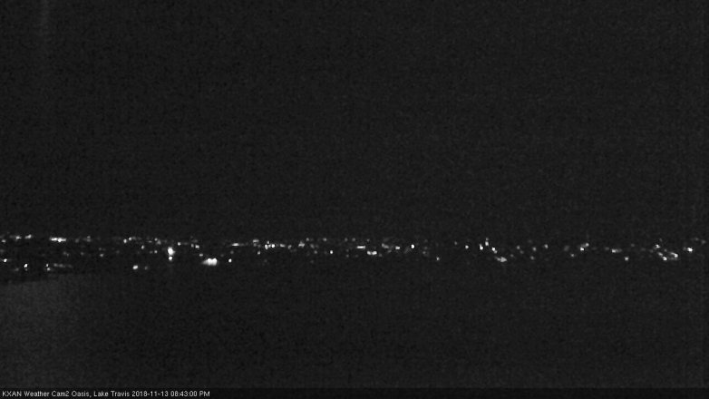 Lake Travis webcam, November 13, 2018 7:45 PM CT