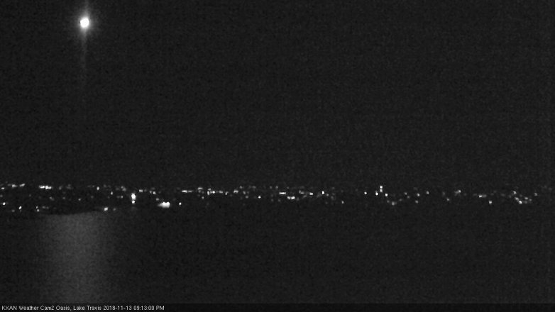 Lake Travis webcam, November 13, 2018 8:15 PM CT