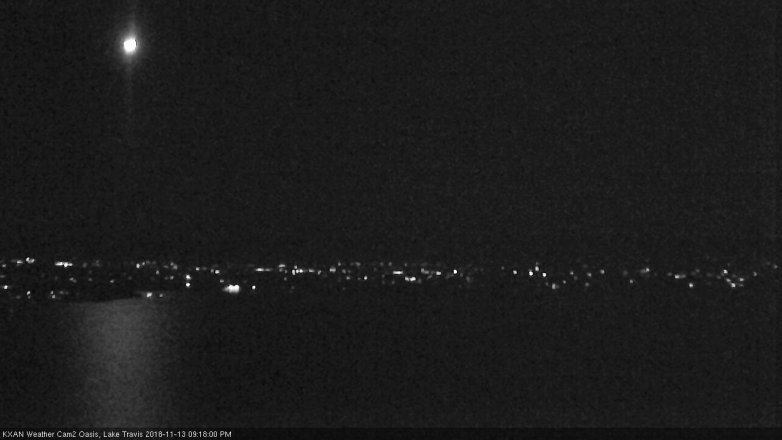 Lake Travis webcam, November 13, 2018 8:20 PM CT