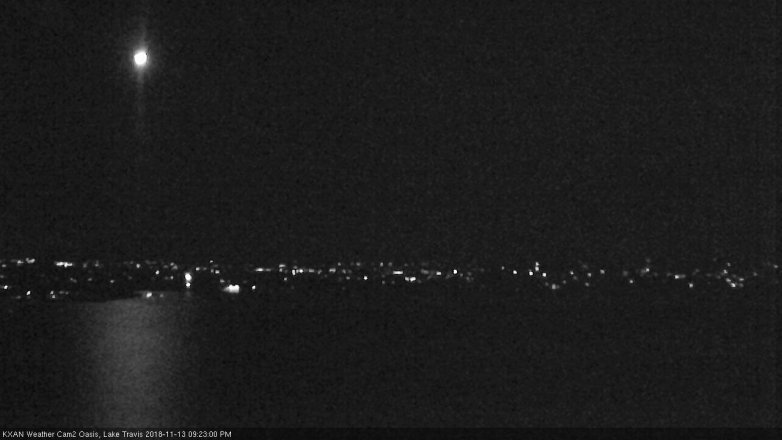 Lake Travis webcam, November 13, 2018 8:25 PM CT