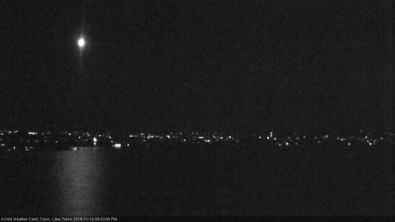 Lake Travis webcam, November 13, 2018 8:35 PM CT