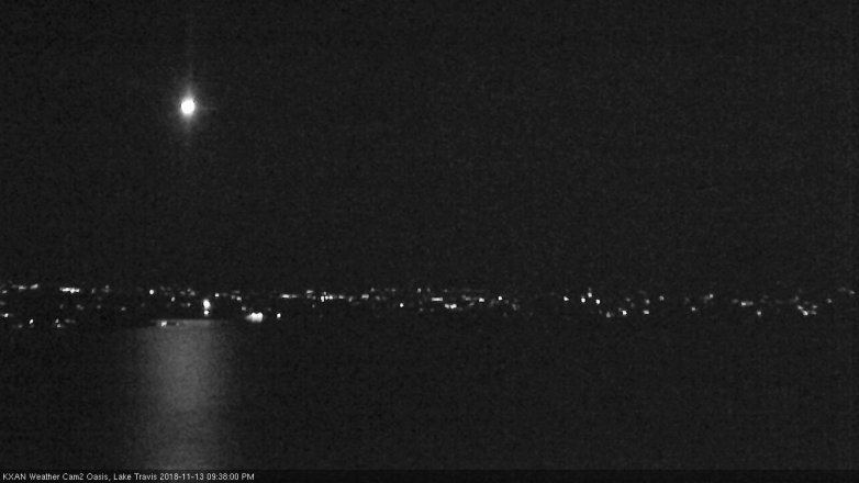 Lake Travis webcam, November 13, 2018 8:40 PM CT