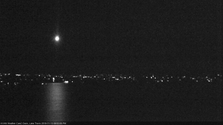 Lake Travis webcam, November 13, 2018 8:55 PM CT