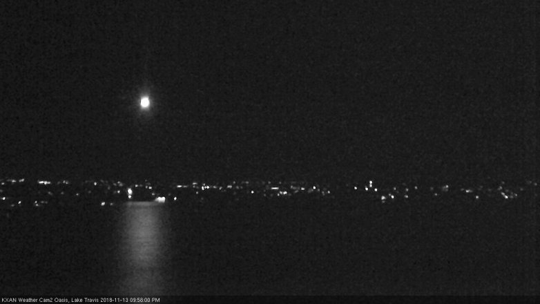 Lake Travis webcam, November 13, 2018 9:00 PM CT