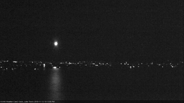 Lake Travis webcam, November 13, 2018 9:15 PM CT