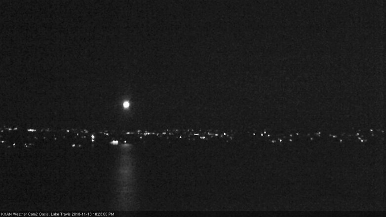 Lake Travis webcam, November 13, 2018 9:25 PM CT