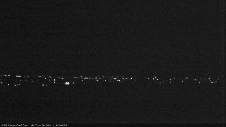 Lake Travis webcam, November 13, 2018 9:50 PM CT