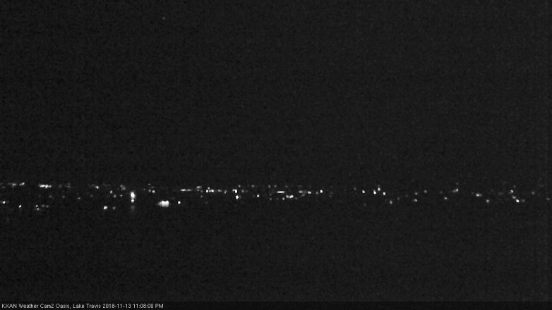 Lake Travis webcam, November 13, 2018 10:10 PM CT