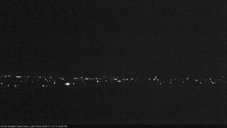 Lake Travis webcam, November 13, 2018 10:15 PM CT