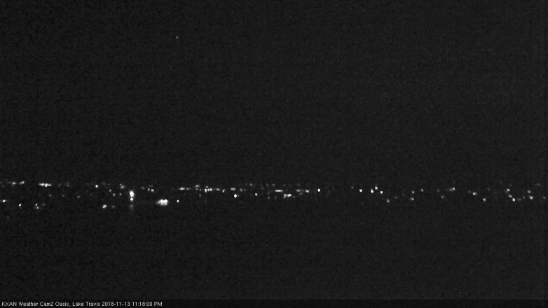 Lake Travis webcam, November 13, 2018 10:20 PM CT