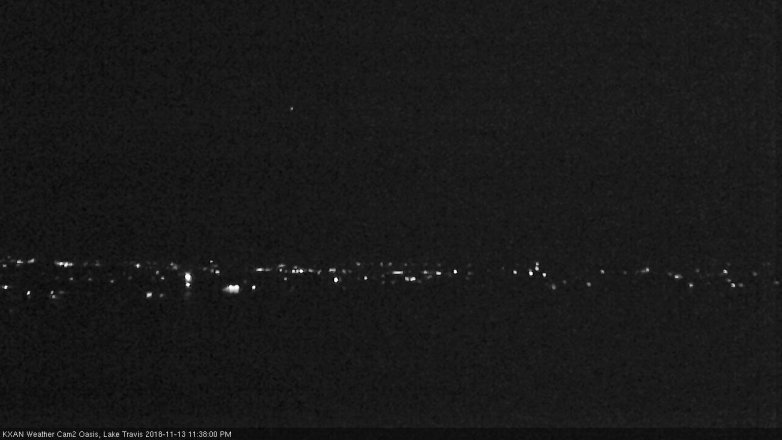 Lake Travis webcam, November 13, 2018 10:40 PM CT