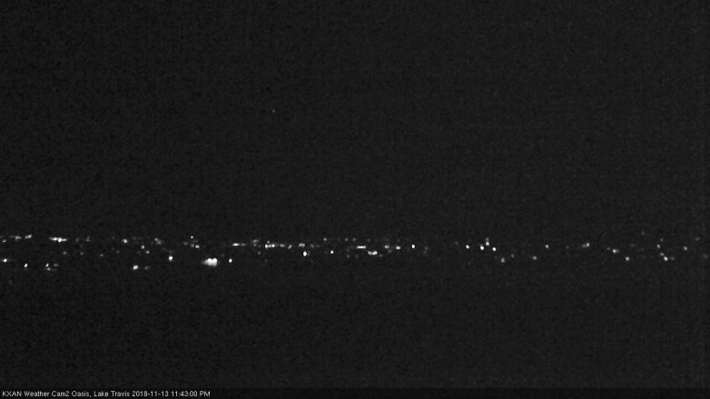 Lake Travis webcam, November 13, 2018 10:45 PM CT