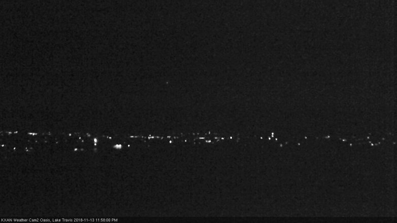 Lake Travis webcam, November 13, 2018 11:00 PM CT