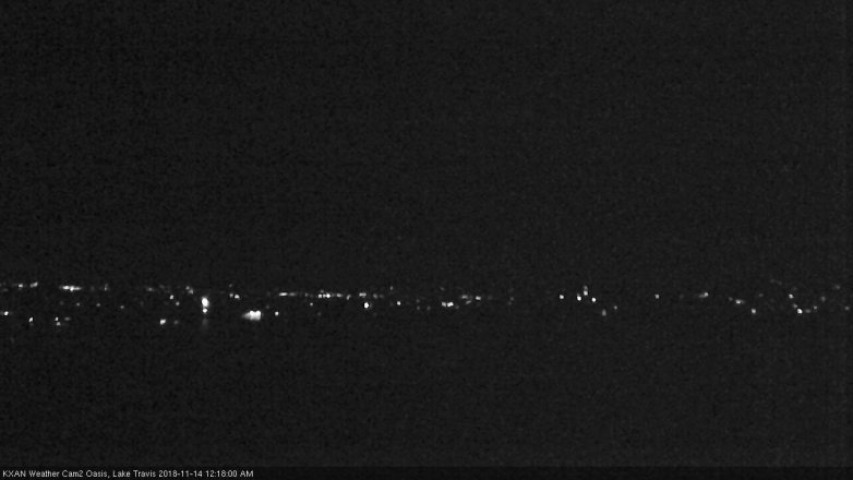 Lake Travis webcam, November 13, 2018 11:20 PM CT