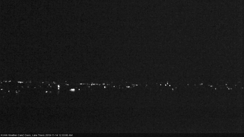 Lake Travis webcam, November 13, 2018 11:35 PM CT