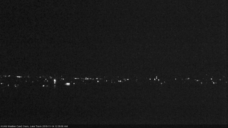Lake Travis webcam, November 13, 2018 11:40 PM CT