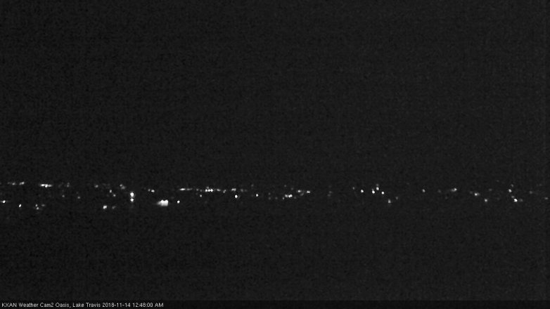 Lake Travis webcam, November 13, 2018 11:50 PM CT