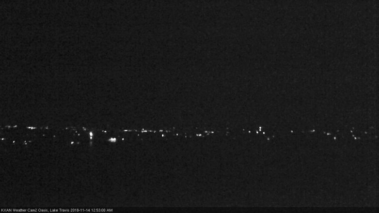 Lake Travis webcam, November 13, 2018 11:55 PM CT