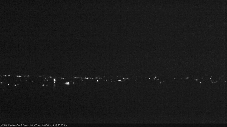 Lake Travis webcam, November 13, 2018 12:00 AM CT