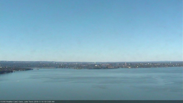 Lake Travis webcam, November 14, 2018 9:15 AM CT