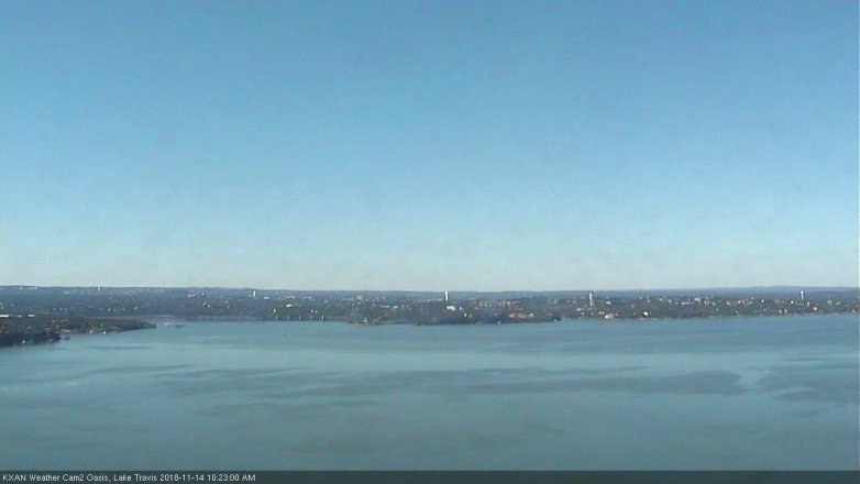 Lake Travis webcam, November 14, 2018 9:25 AM CT