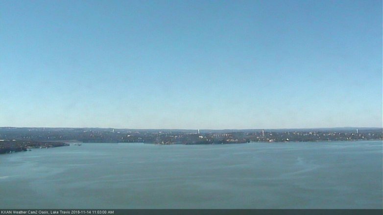 Lake Travis webcam, November 14, 2018 10:05 AM CT