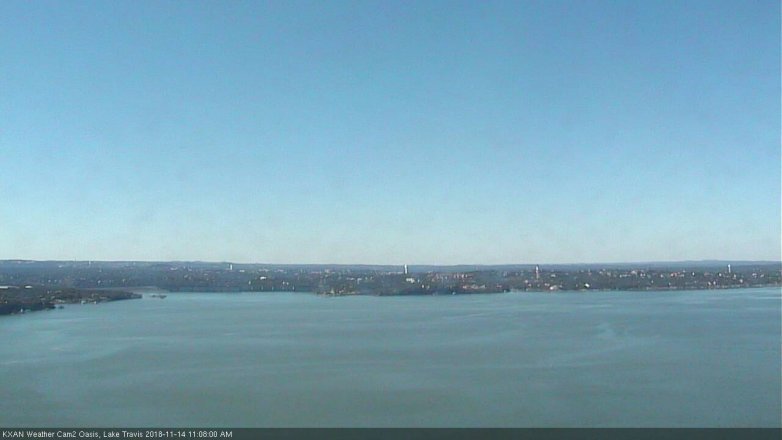 Lake Travis webcam, November 14, 2018 10:10 AM CT