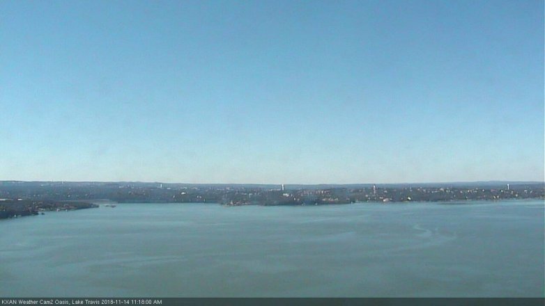 Lake Travis webcam, November 14, 2018 10:20 AM CT