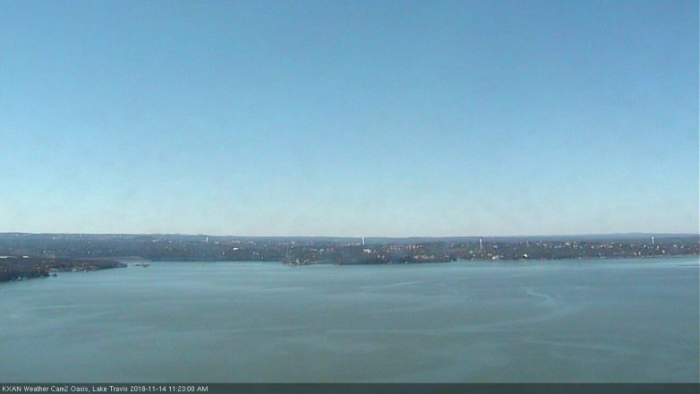Lake Travis webcam, November 14, 2018 10:25 AM CT