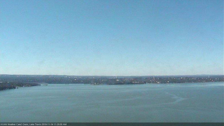 Lake Travis webcam, November 14, 2018 10:30 AM CT