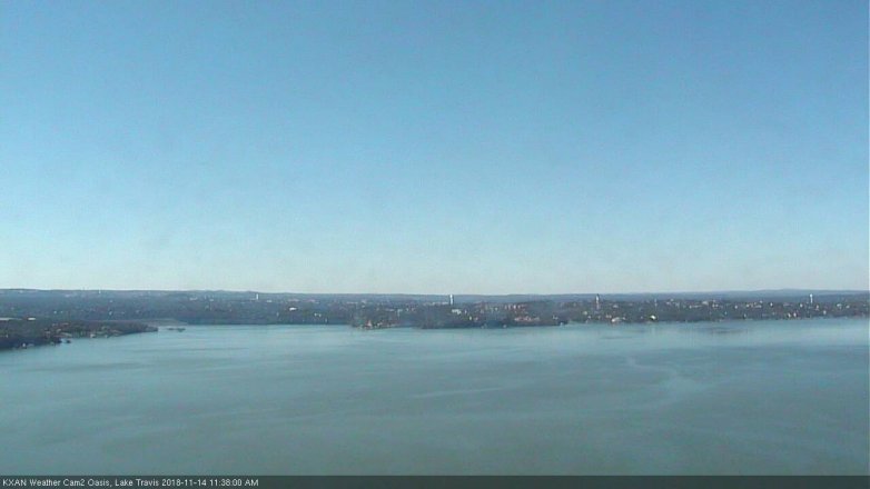 Lake Travis webcam, November 14, 2018 10:40 AM CT