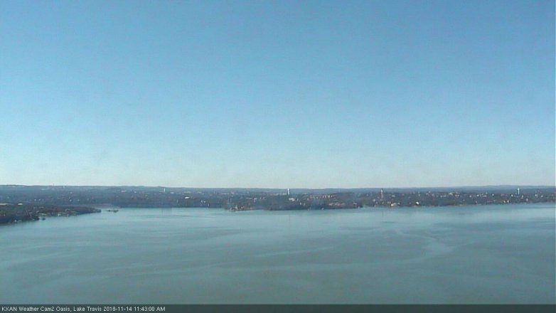 Lake Travis webcam, November 14, 2018 10:45 AM CT
