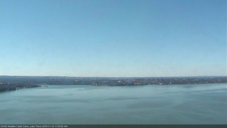 Lake Travis webcam, November 14, 2018 10:55 AM CT