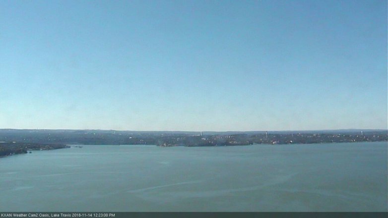 Lake Travis webcam, November 14, 2018 11:25 AM CT
