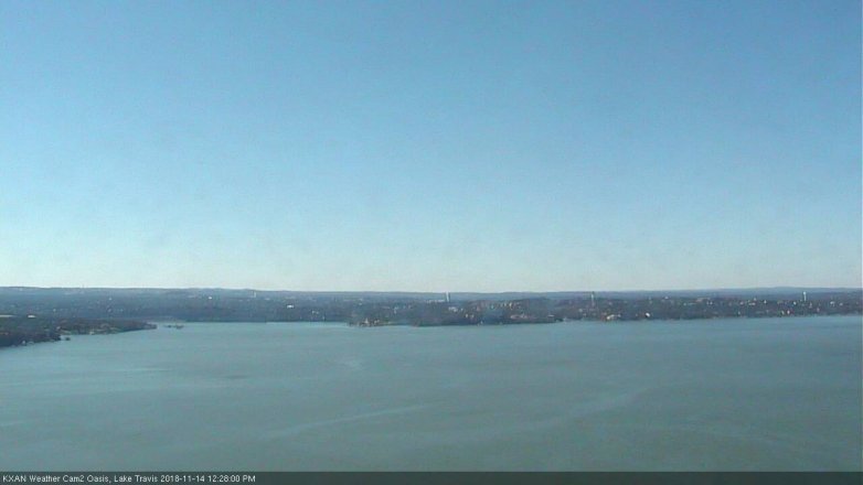 Lake Travis webcam, November 14, 2018 11:30 AM CT