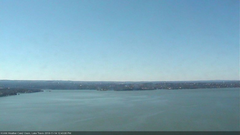 Lake Travis webcam, November 14, 2018 11:45 AM CT
