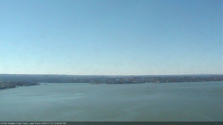 Lake Travis webcam, November 14, 2018 11:50 AM CT
