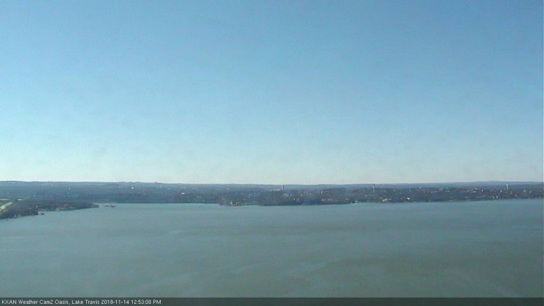 Lake Travis webcam, November 14, 2018 11:55 AM CT