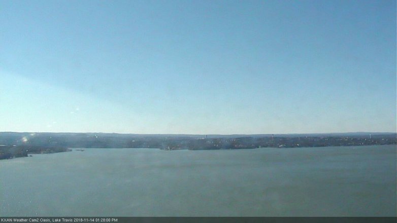 Lake Travis webcam, November 14, 2018 12:30 PM CT